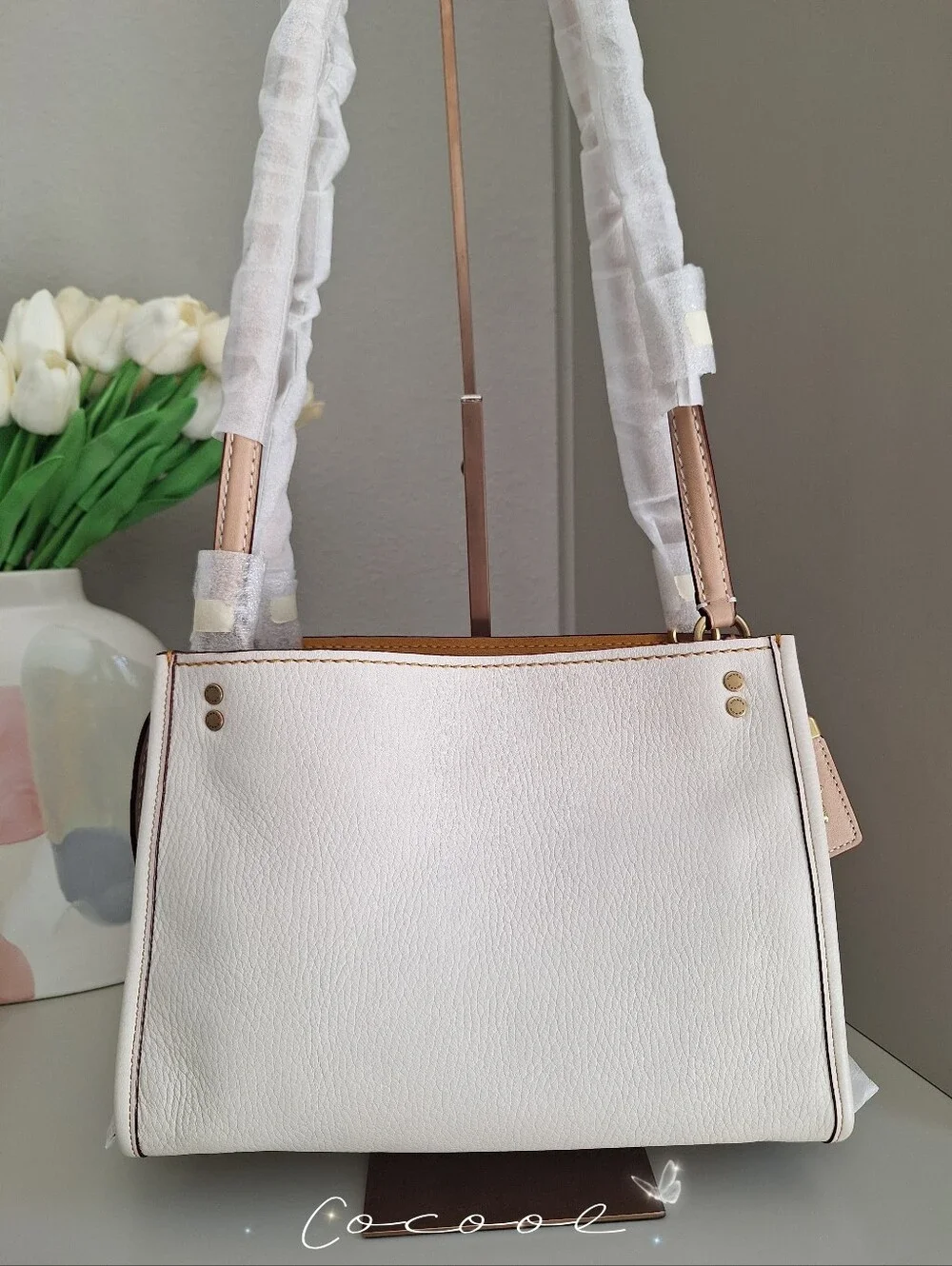 NWT COACH 1941 ROGUE SHOULDER BAG 28484 CHALK RARE